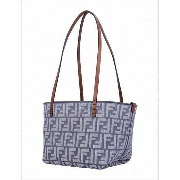 Fendi Geometric Pattern Shoulder Bag With Leather Straps - NWT - Picture 3 of 4